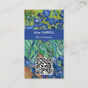 Cartão De Visita Vincent Van Gogh - Irlandeses - Código QR
