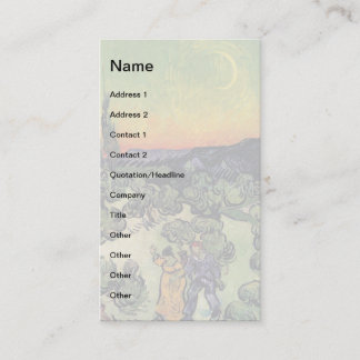 Cartão De Visita Vincent Van Gogh - Paisagem Com Belas Artes Casais