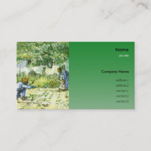 Cartão De Visita Vincent van Gogh, Primeiros Passos