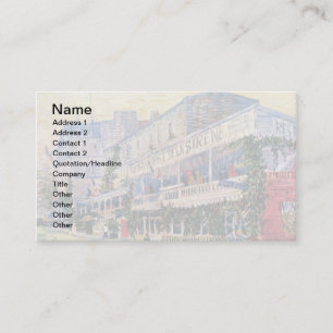 Cartão De Visita Vincent Van Gogh - Restaurante De La Sirene