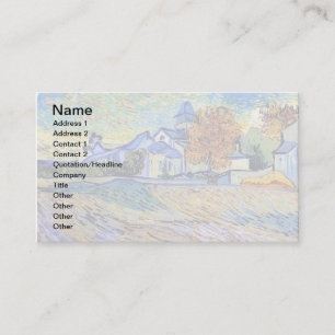 Cartão De Visita Vincent Van Gogh - Vista do Asilo e da Capela