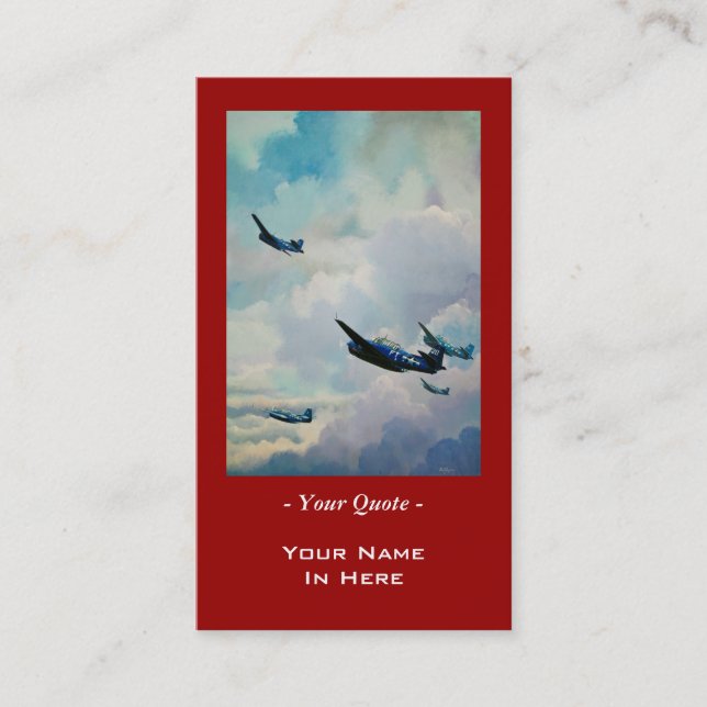 Cartão De Visita Vingador de WWII (Frente)