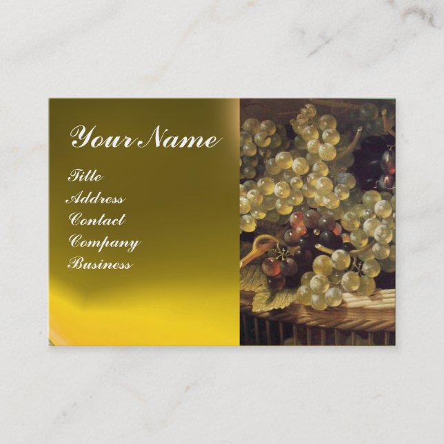 CARTÃO DE VISITA VINHARIA DE UVAS ANTIGAS, SELO DE CERAS VERMELHAS (Frente)