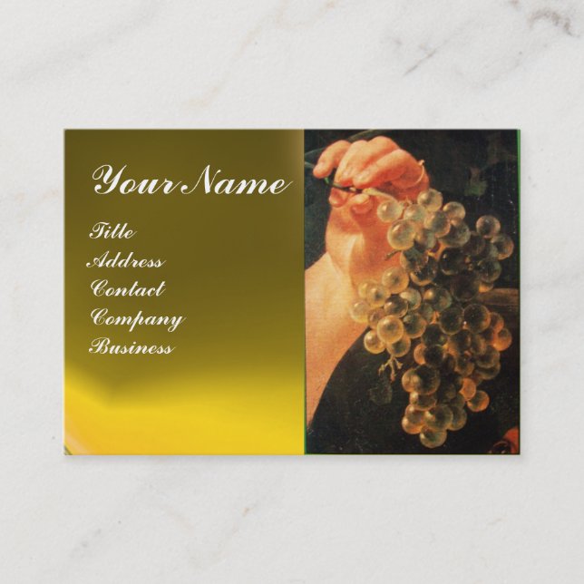 CARTÃO DE VISITA VINHARIA DE UVAS ANTIGAS, SELO DE CERAS VERMELHAS (Frente)