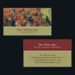 Cartão De Visita Vinhas Vermelhas, Van Gogh, Bar/Vinha<br><div class="desc">As Vinhas Vermelhas Perto De Arles,  Por Vincent Van Gogh,  Bar De Vinho/Cartões de visitas De Vinho,  Da Loja Cartão de visita.</div>