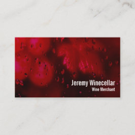 Cartão De Visita Vinhedo do vinho tinto