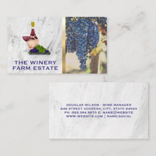 Cartão De Visita Vinho, Barrell  Frasco de vinho