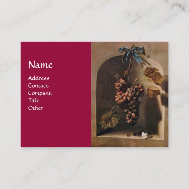 CARTÃO DE VISITA VINHOS RÚSTICOS DE UVAS ALTERADAS,VINHARIA,VITICUL (Frente)