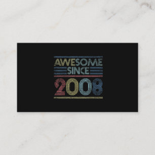 Cartão De Visita Vintage 13 Birthday dá boas vindas desde 2008