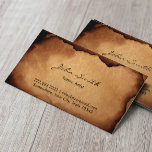 Cartão De Visita Vintage Antiga Tatuagem de Papel Queimado<br><div class="desc">Vintage Cartões de visitas De Arte De Tatuagem De Papel Queimado.</div>