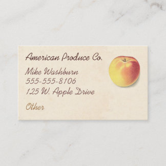 Cartão De Visita Vintage Apple