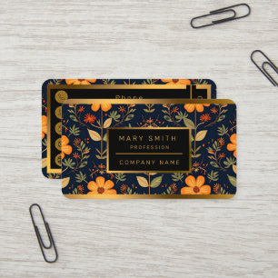 Cartão De Visita Vintage BeauLinda Coleção Moderna Floral