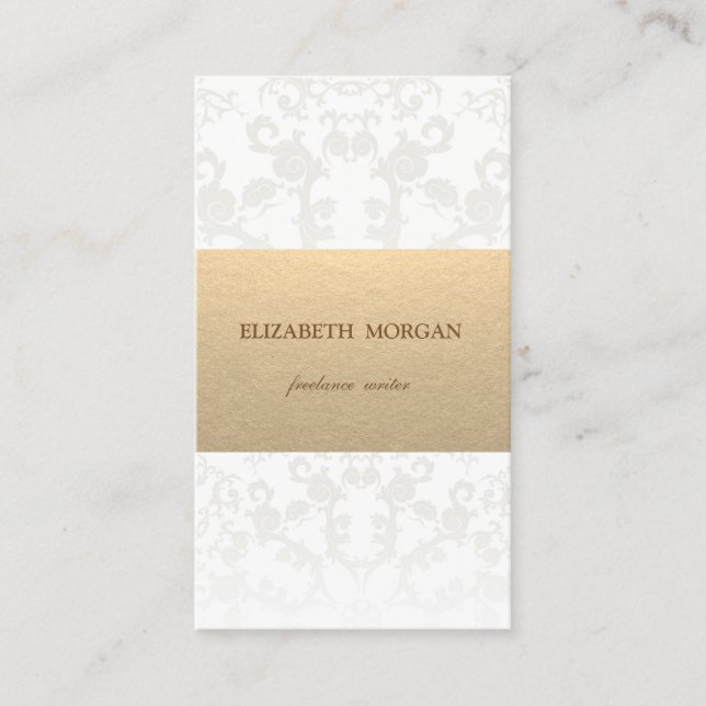 Cartão De Visita Vintage Brown Kraft Paper (Frente)