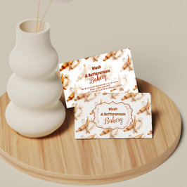 Cartão De Visita Vintage Buttercream Bakery Branding