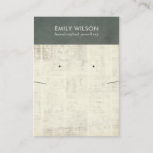 VINTAGE CINZA NEWSPAPER NECKLACE EARRING EXIBIR BU