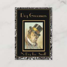 Cartão de visita Vintage Dog Groomers 2 Frame