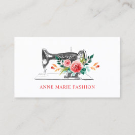 Cartão De Visita Vintage - Dressmaker De Couro De Máquinas De Vinta