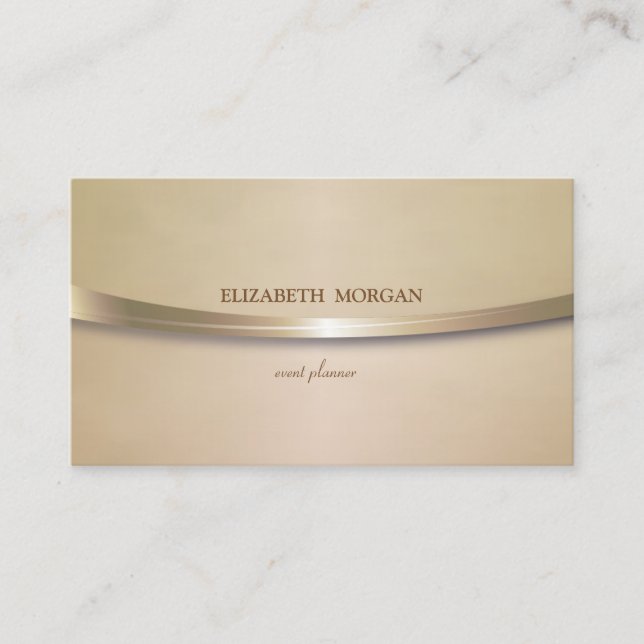 Cartão De Visita Vintage Elegante,Chic,Simples (Frente)