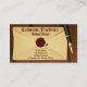 Cartão De Visita Vintage Envelope Fountain Caneta Antique Dealer (Frente)