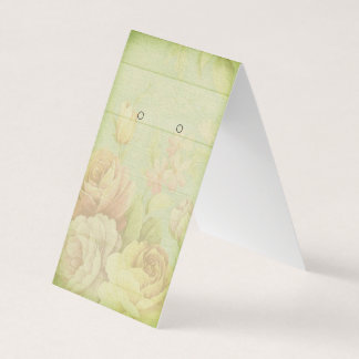 Cartão De Visita Vintage Floral Jewelry Peaceful