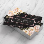 Cartão De Visita Vintage Floral Rosa Dourado Marble Beauty Salon &<br><div class="desc">Cartões de visitas Vintage Floral Rosa Dourado Marble Beauty Salon & Spa.</div>