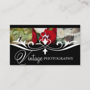Cartão De Visita Vintage Fotografa Câmera de Fotografia Business