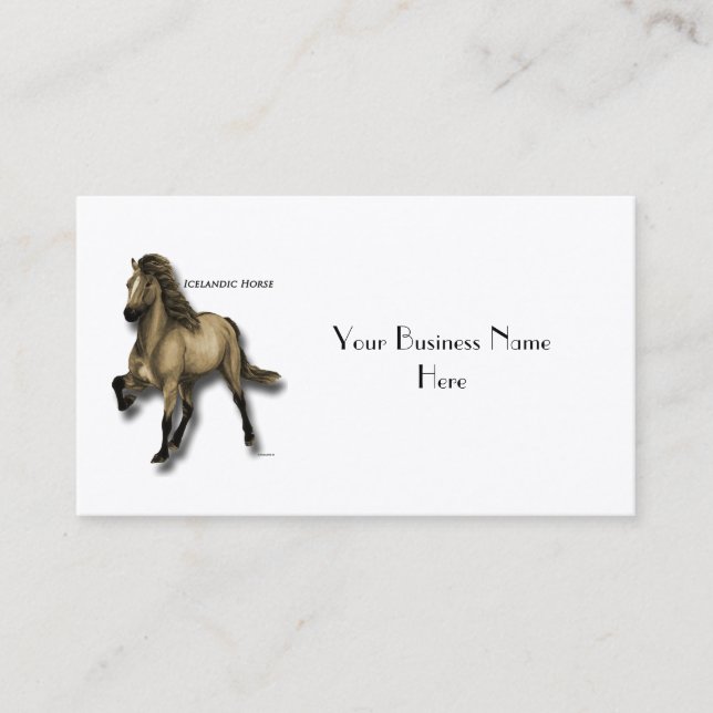 Cartão De Visita Vintage Islandês (Frente)