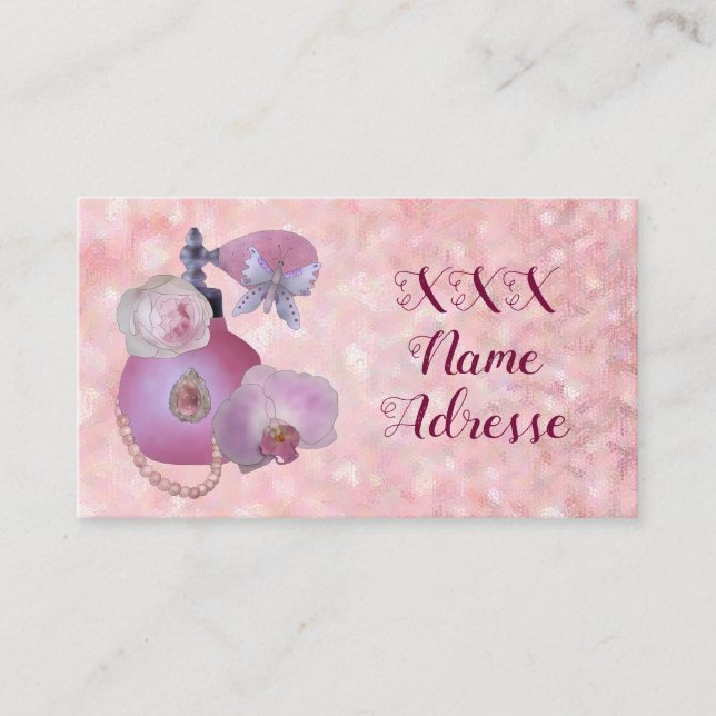 Cartão De Visita Vintage Parfüm (Frente)