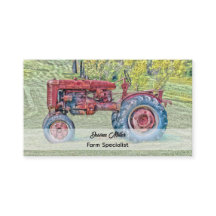 Vintage Red Fazenda Trator