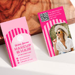Cartão De Visita Vintage retro 70s néon cor-de-rosa<br><div class="desc">Um carro comercial legal,  de nome arrojado,  com Vintage retro 70s,  neon rosa e pastel cor-de-rosa,  com arco riscado retrô,  e formas geométricas.</div>