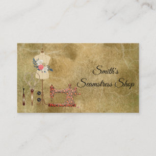Cartão De Visita Vintage Seamstress