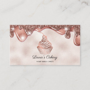Cartão De Visita Vintagem russa da padaria do Cupcake Cakes & Sweet