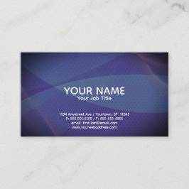 Cartão De Visita Violet and Blue Abstract Generic Adaptable