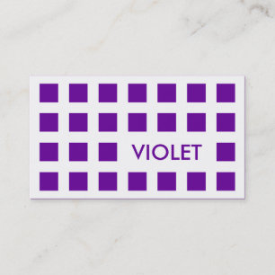 Cartão De Visita VIOLET (quadrados moderados)