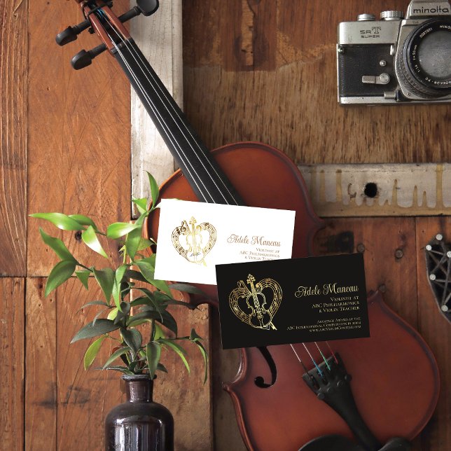 Cartão De Visita Violinista do Professor Violino Violino contra Cód (Violinist Violin Teacher Business Card #violinist, #violinteacher)