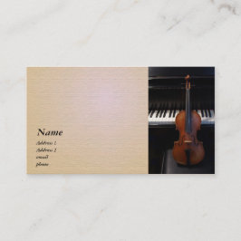 Cartão De Visita Violino/cartão de visita da viola