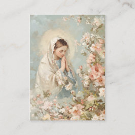 Cartão De Visita Virgem Maria Memorial Funeral Católico Santa Carte