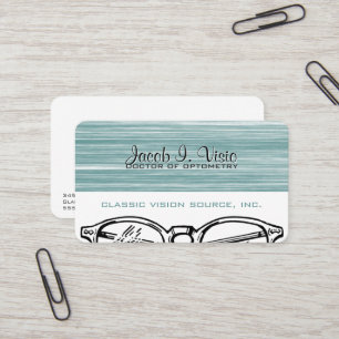 Cartão De Visita Visão da optometria do Eyewear dos espetáculos