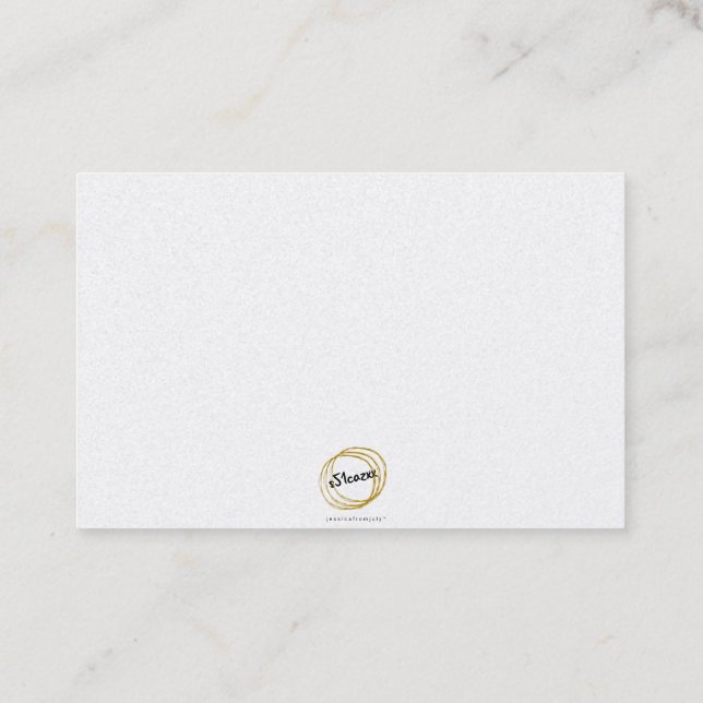 Cartão De Visita Visão noturna do voo (Verso)