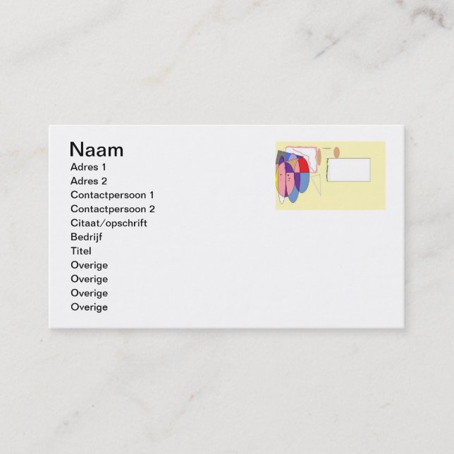 Cartão De Visita Visie (Frente)