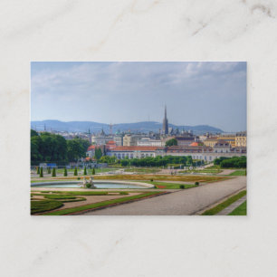 Cartão De Visita Vista De Belvedere Sobre Viena Áustria