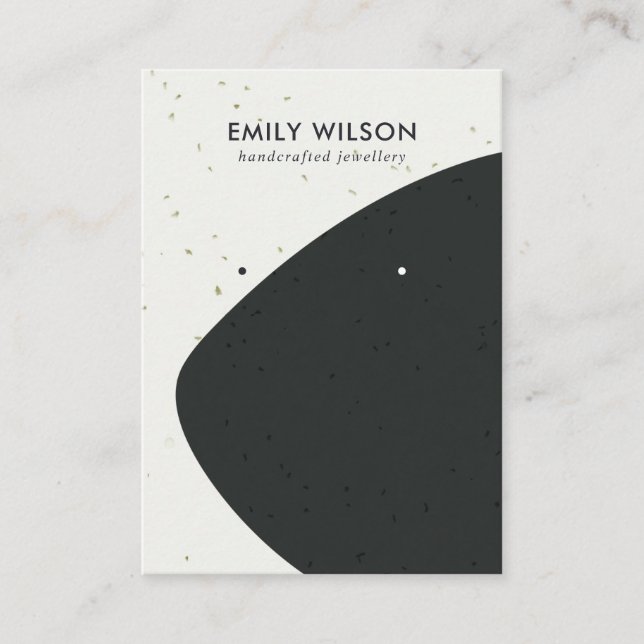 CARTÃO DE VISITA VISUALIZAÇÃO DE OUVIDO DO ESTUDO DE ONDA BRANCA E  (Frente)