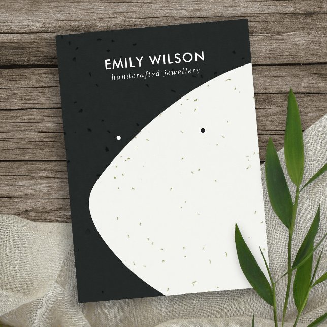 CARTÃO DE VISITA VISUALIZAÇÃO DE OUVIDO DO ESTUDO DE ONDA BRANCA E  (Criador carregado)