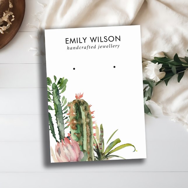 CARTÃO DE VISITA VISUALIZAÇÃO DO ESTUDO DE FOLIAGEM DE PROTEA DE CA (Criador carregado)