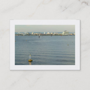 Cartão De Visita Visualizar sobre o compartimento de Cardiff (Borda