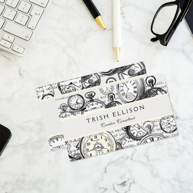 Cartão De Visita Vitoriano Pocket Assista Alice no País das Maravil (Criador carregado)