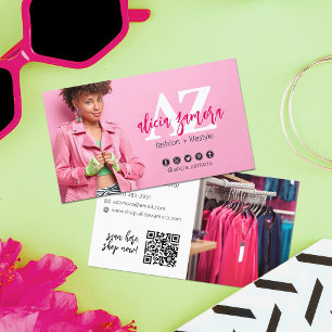 Cartão De Visita Viva Foto Personalizada Do Influenciador Social Ma