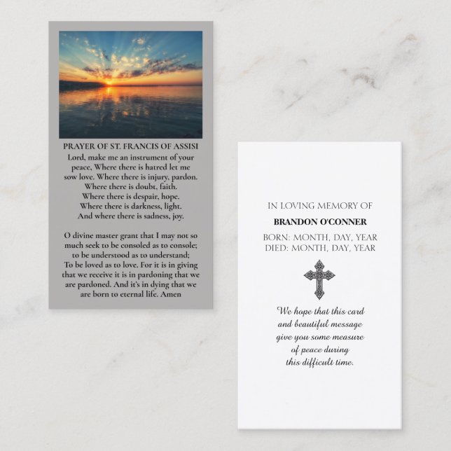 Cartão De Visita Vivid Sunset Purple Oange Yellow Blue Sympathy  (Frente/Verso)