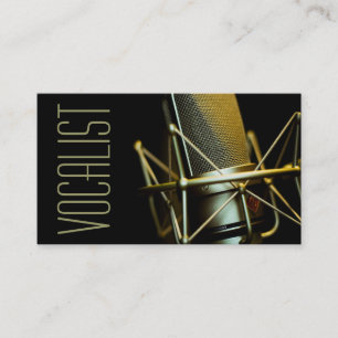 Cartão De Visita Vocalista, Cantor, Artista, Música, Lições Micr