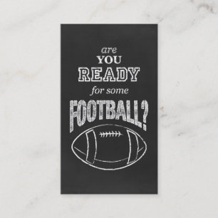 Cartão De Visita você está pronto para um pouco de futebol?